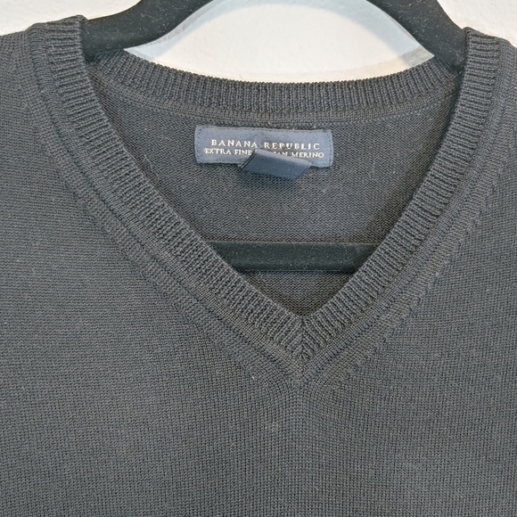 Banana Republic Men's Extra Fine Merino Wool Knit Sweater Sz XL Contemporary - Picture 4 of 8